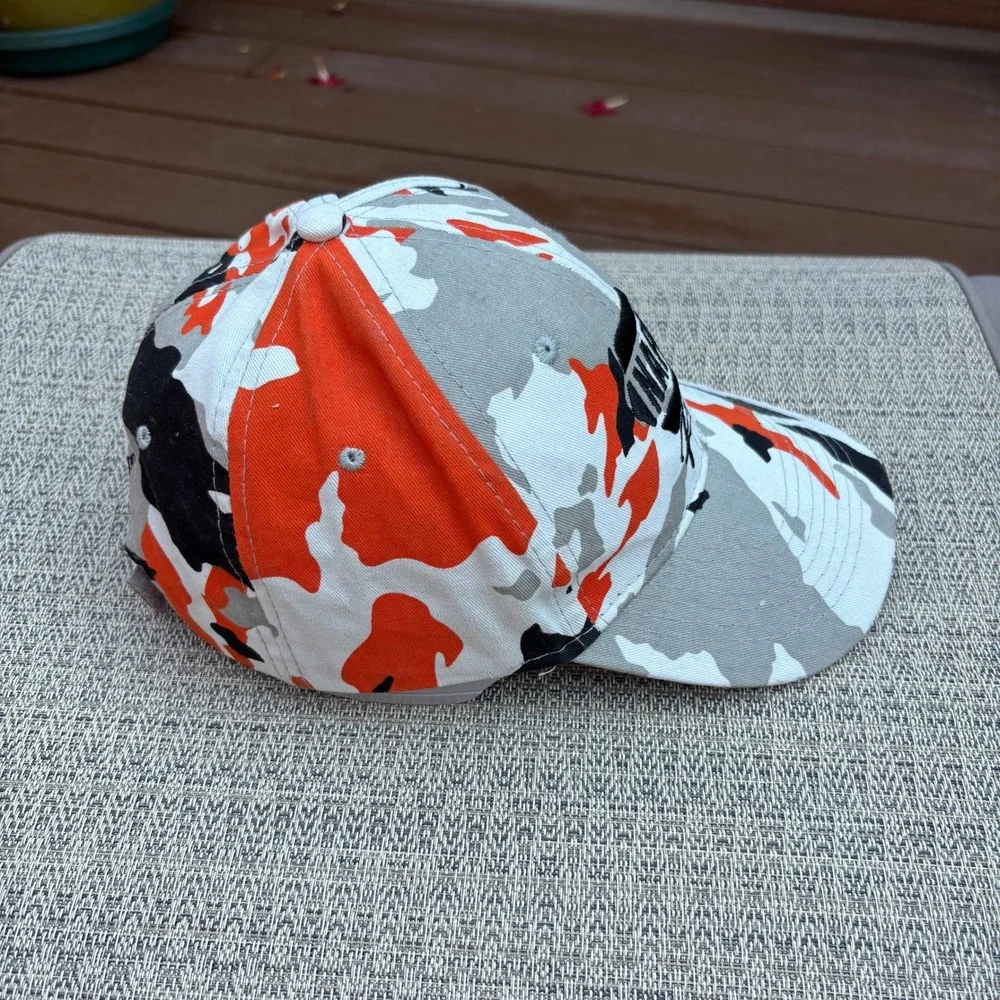 NAPA Racing Hat Baseball Cap Unisex OSFM Orange Camo Good Used Condition Logo